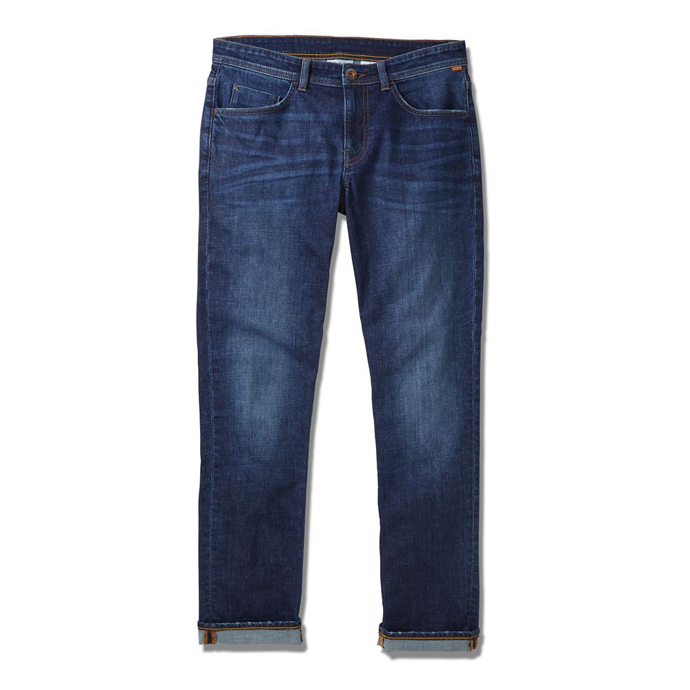 Pantalones Timberland Argentina Hombre - Sargent Lake Slim Denim Jeans - Azul Marino - PTRALW-493